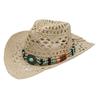 Bohemian Hollow Cowboy Hat Men'S Hat Summer Western Cowboy Beach Hat
