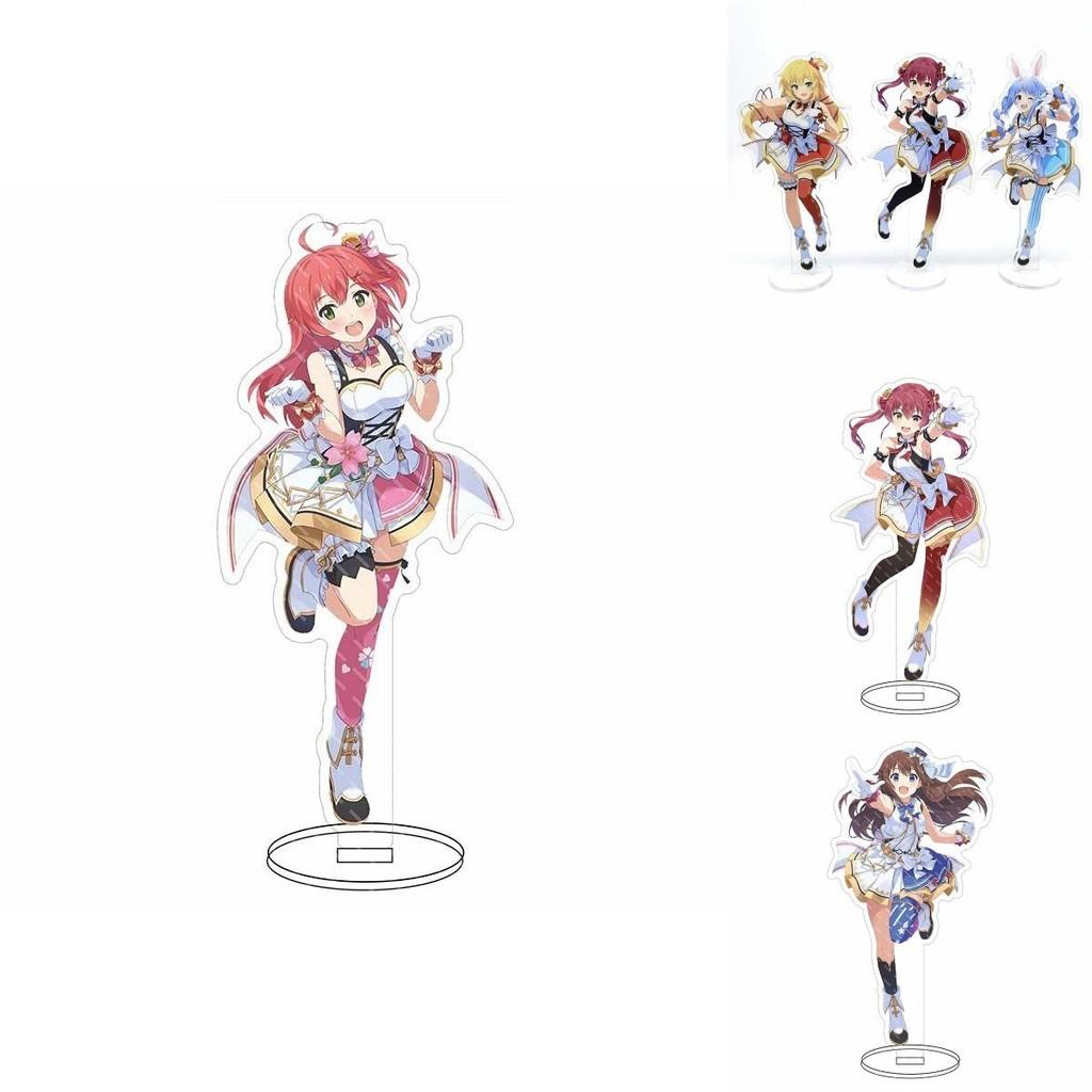 Hololive Vtuber Akrylowy Stojak Urocza Dekoracja Biurka z Fubuki Okayu Ayame Subaru Matsuri