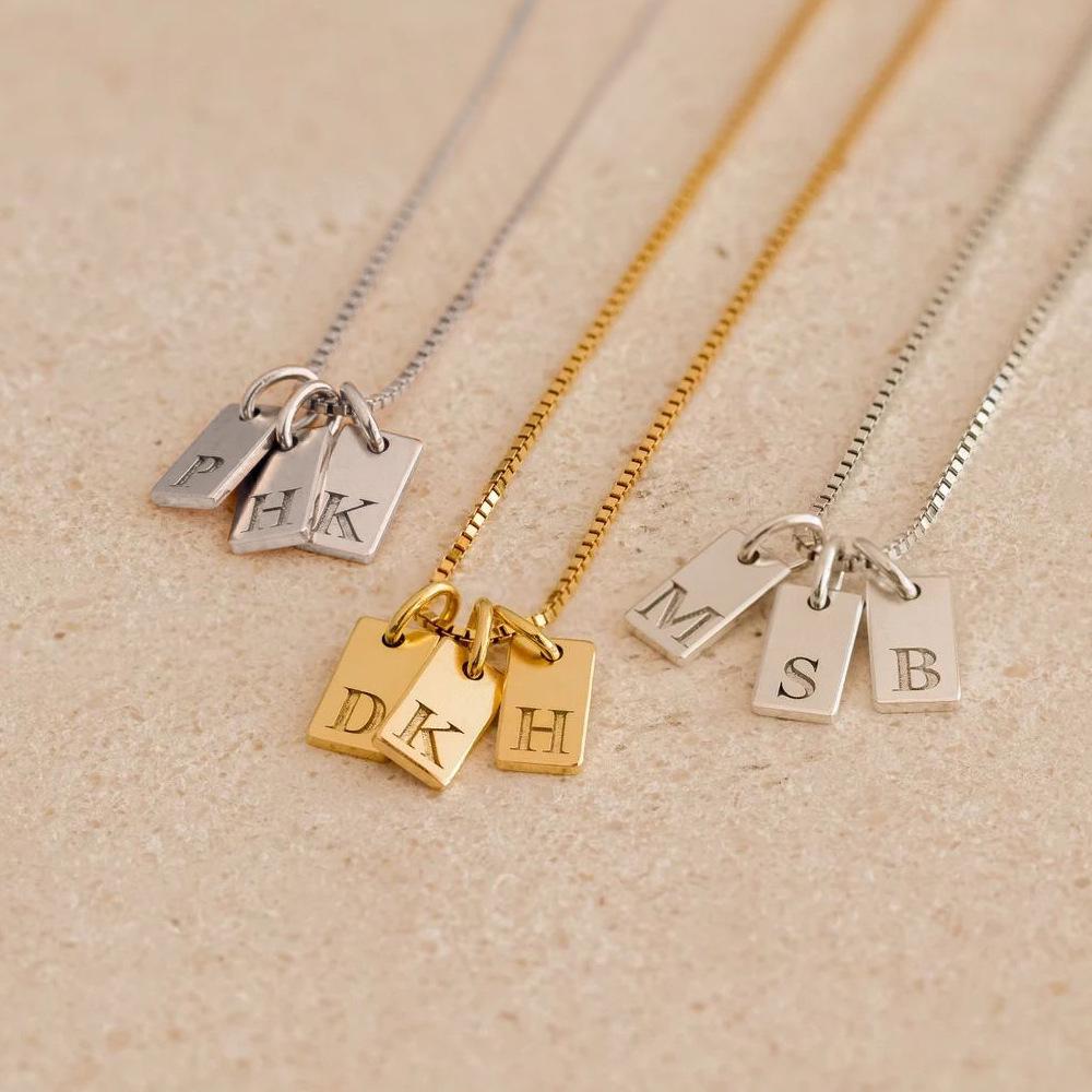 St. Delan Gold-Plated Stainless Steel Alphabet Pendants for DIY Jewelry