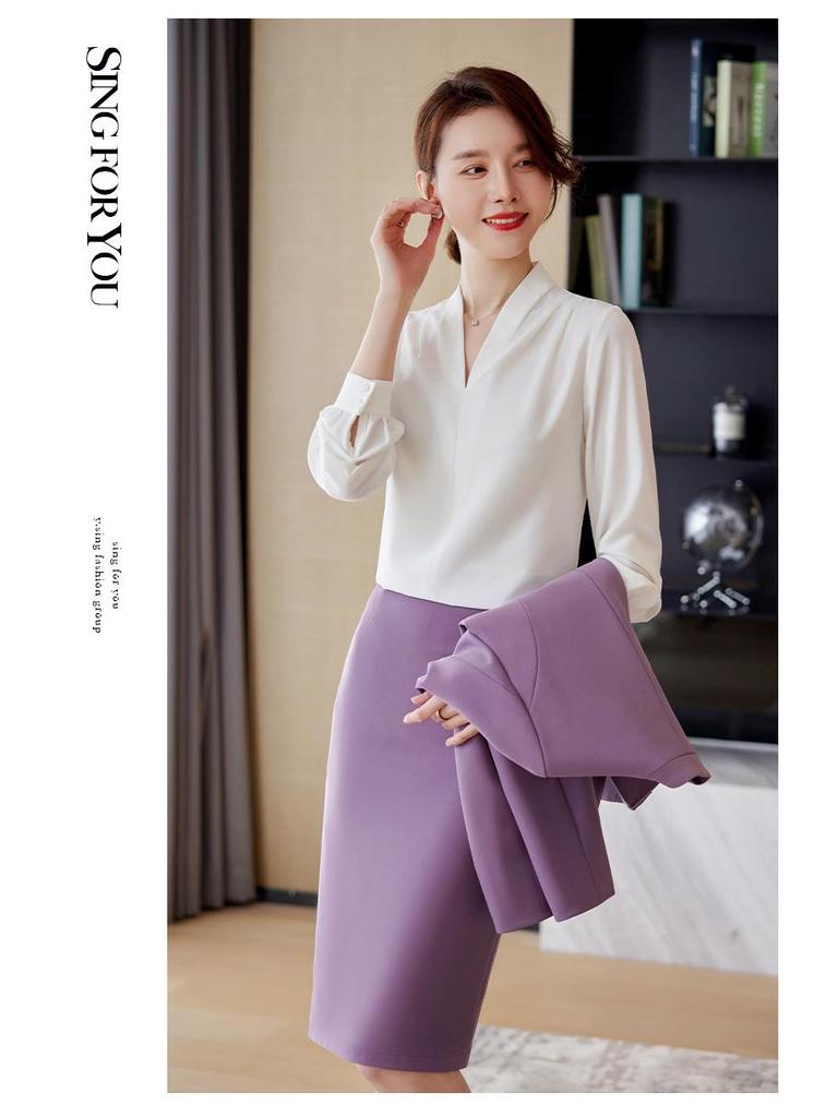 Luxury Women's Professional Suit Set for Beauty Salons, Jewelry Stores, and Medical Receptionists