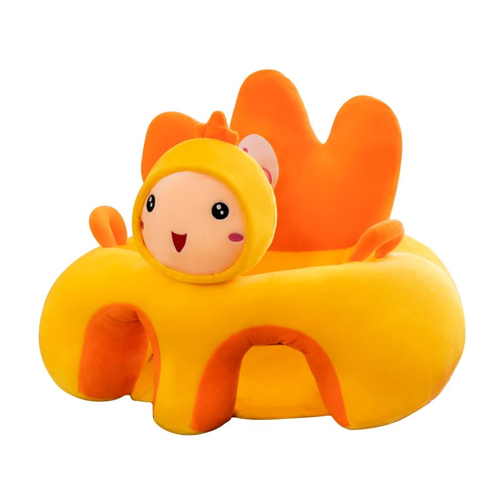 Baby Sofa Support Seat Cover Cartoon Learning To Sit Comfortable Cushion Sofa Kids Children Baby Portable Seat Without Cotton