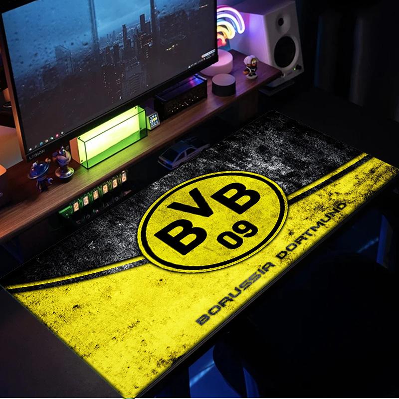 Podkładka pod mysz Borussia Dortmund, gumowa podstawa, mata na biurko do e-sportu, podkładka pod mysz dla graczy i do użytku biurowego, biurko gamingowe, łatwa do czyszczenia mata