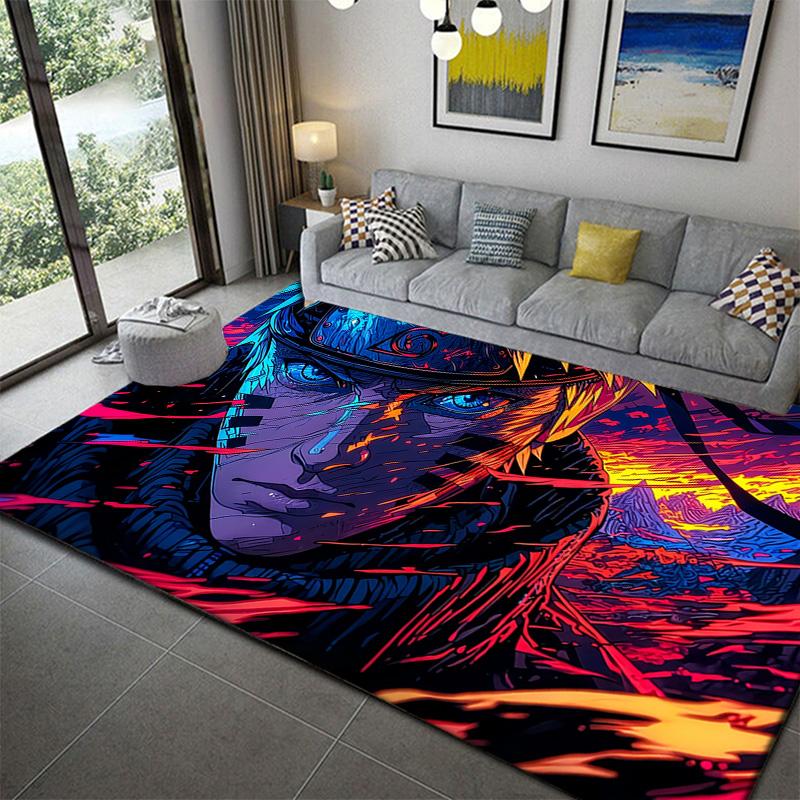 

Naruto Ninja Secret Technique Area Rug Soft Cozy Washable Carpet for Game Room 60x90cm