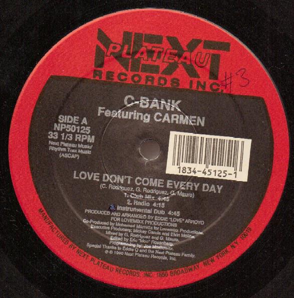 

12-дюймовая пластинка C-BANK, CARMEN (57) - Любовь приходит не каждый день NP50125 Next Plateau Re 1990 США Танцевальная и электронная Б/У