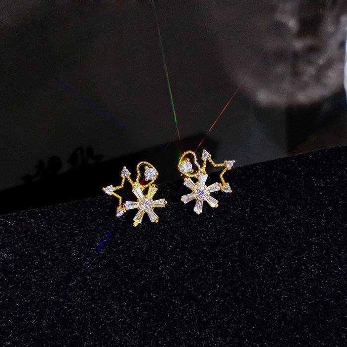 Ear Clips Without Ear Piercings Women'S Earrings Simple And Fresh Flower Earrings Temperament Summer Stud Earrings