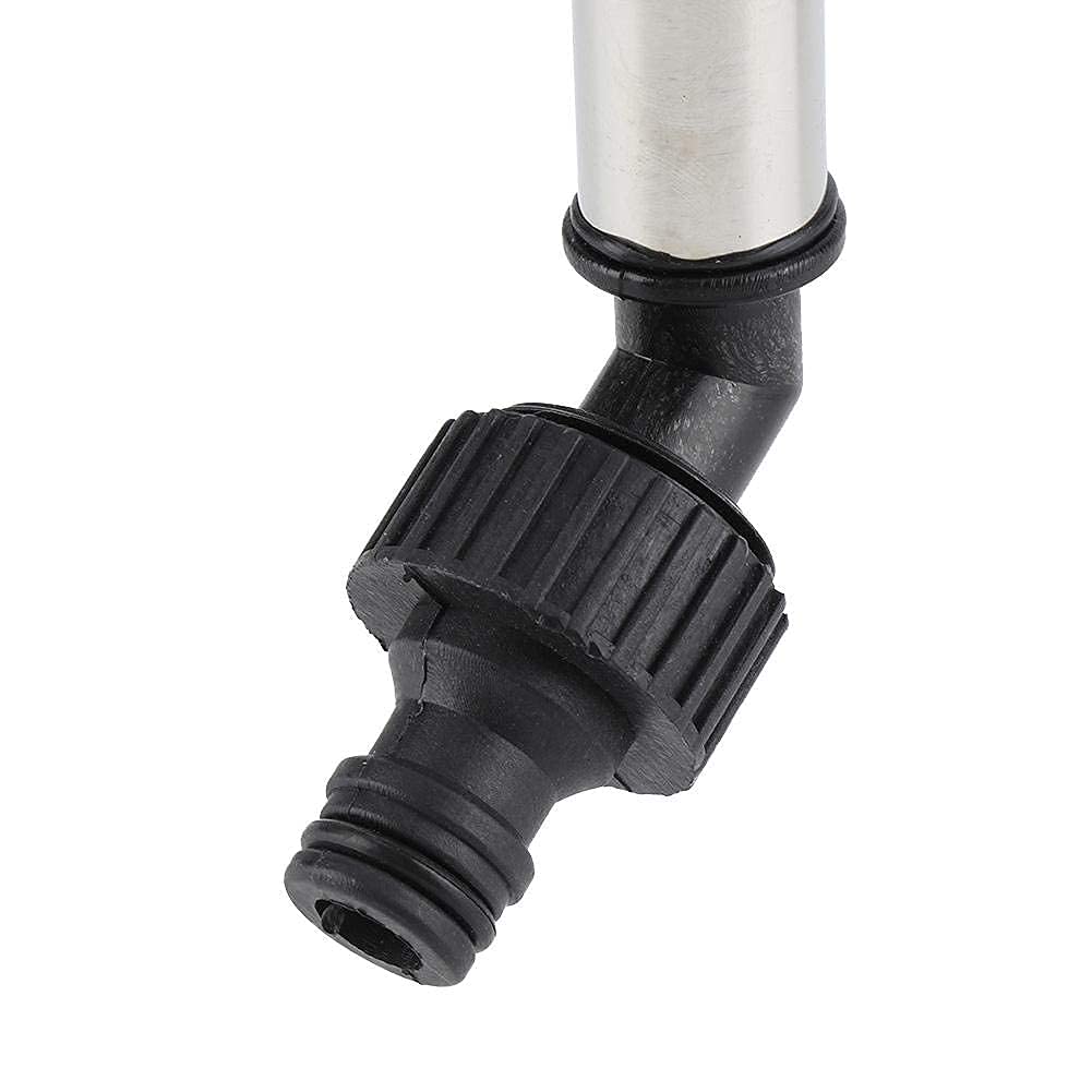 Automatic Watering Sprinkler with 24m Spray Range, 360° Rotation, Adjustable Height, Tripod, Misting, Stainless Steel, Irrigation System for Lawns