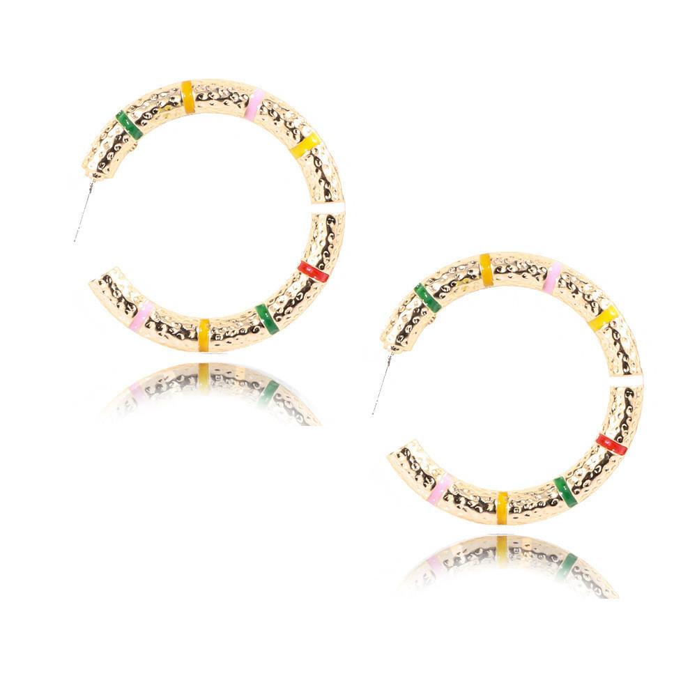 Geometric Sophisticated Hoop Earrings In Various Colors For Women