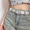 Women S Vintage Distressed Crack Design Jeans Belt For Dress