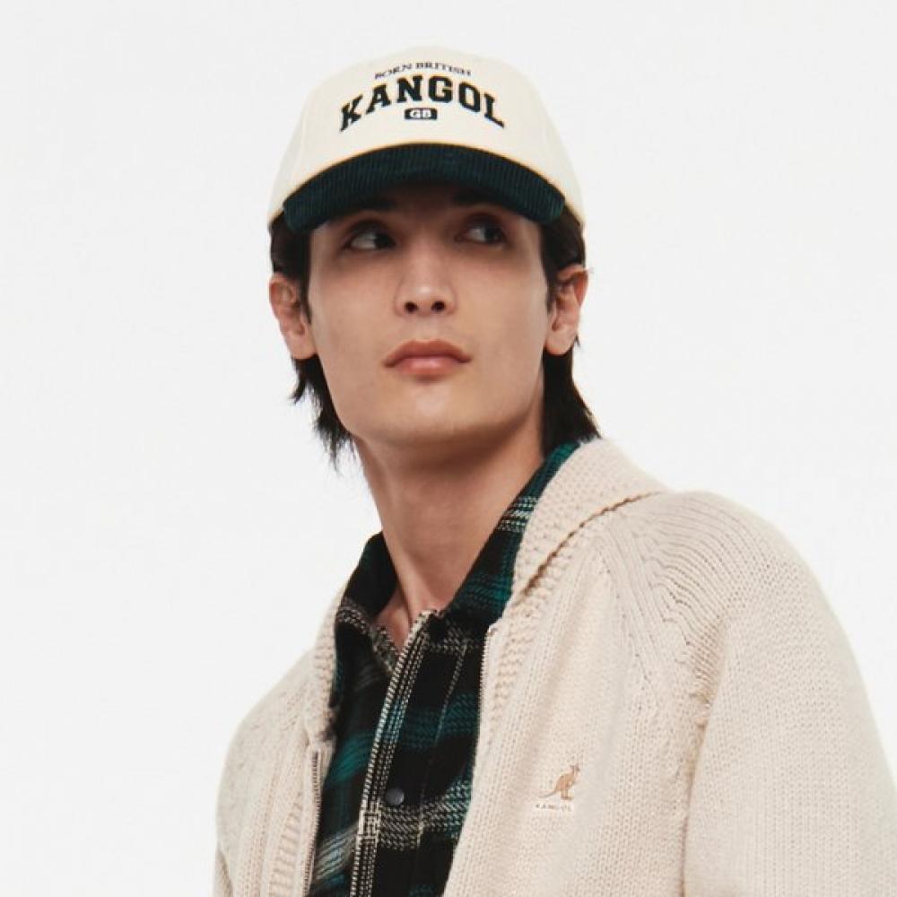 KANGOL Двухцветная кепка-код Слоновая кость 4598 OS