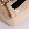 Canvas Pencil Case Double Layer Waterproof Stationery Bag Student Pencil Organizer for School Office Travel Cosmetic Bag