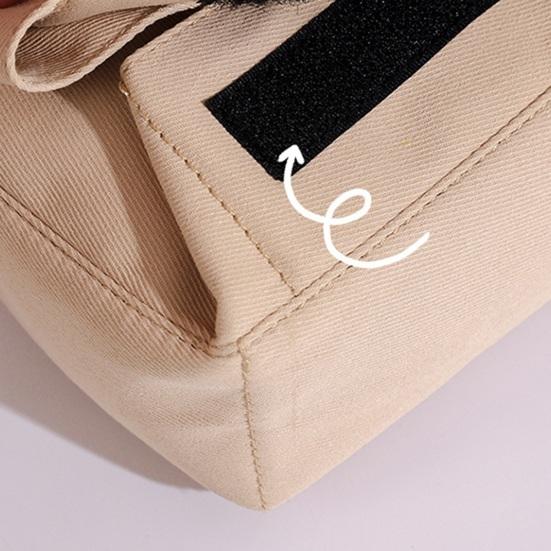 Canvas Pencil Case Double Layer Waterproof Stationery Bag Student Pencil Organizer for School Office Travel Cosmetic Bag