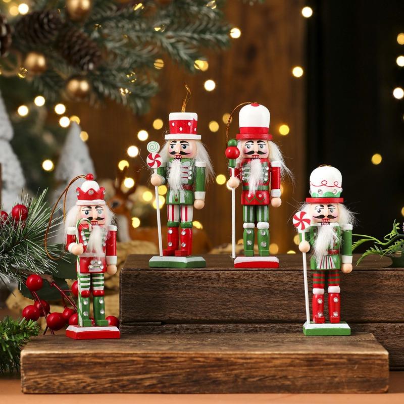 Walnut Soldier Wooden Ornaments, Christmas Ornaments, Small Gifts, Christmas Decorations, Desktop Ornaments