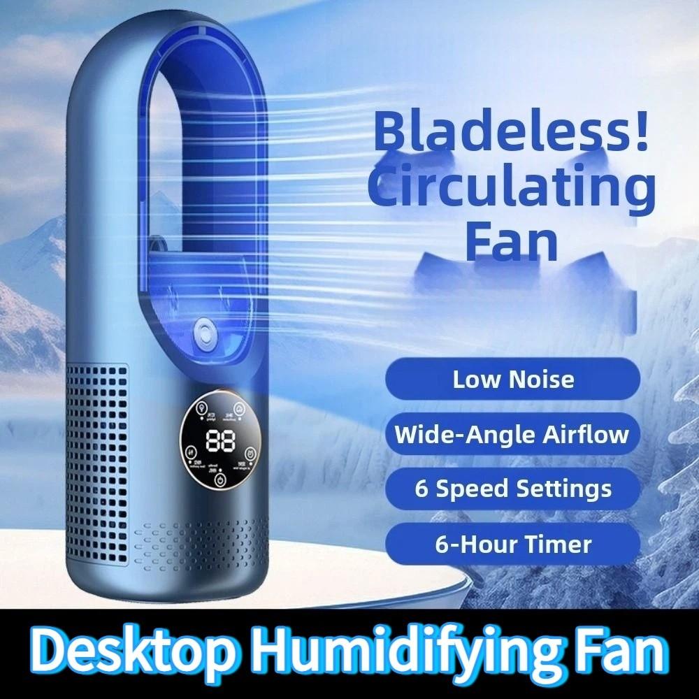 Colorful Lights Silent Spray Fan 6 Speed Mini Air Cooler Household Mist Electric Fan Bedroom