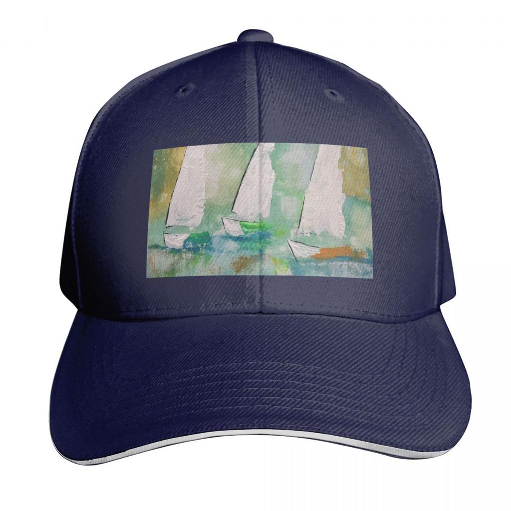 Sailboats On the Sea Baseball Cap Luxury Caps Mountaineering Luxury Hat Golf Hat Unisex Hats Unisex Womens