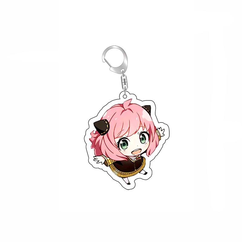 SpyxFamily Anya Loid Yor Forger Anime Acrylic Gift Keychain Pendant Keyring Bag Tag