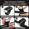 Super Bright Bicycle Light for Mountain Bikes Motorcycles USB Fast Charging 6 Lighting Modes