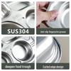 304 Stainless Steel Divided Plate for Children - Ideal for Kids, School Canteens, and Kindergarten Meals