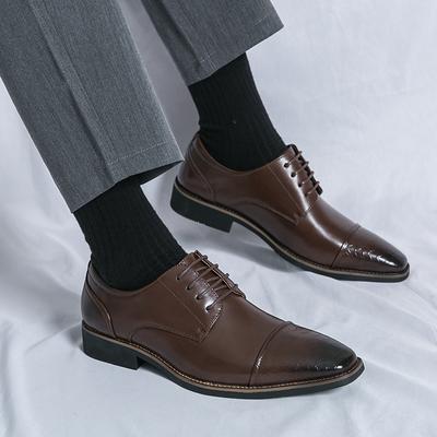 Mode Klassische Business Schuhe Herren Brogue Lederschuhe Formelle Spitzschuhe Mode Britischer Stil Schuhe Abend Schwarze Kleiderschuhe