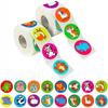 100-500Pcs 1 Inch Round Cartoon Toys Animal Stickers for Kids Teacher Reward Encourage Sticker Office Stationery for Children