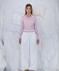 ROSEFRANTZ Eyelet Henley-Neck Long Sleeve [Pink]