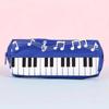 Creative Student Pencil Bag Square Pencil Bag Single Layer Pencil Bag Musical Note Piano Stationery Bag Stationery Box
