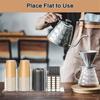 Acrylic Cup and Lid Holder with Straw Organizer, Adjustable Coffee Cup Holder Organizer, for Paper & Plastic Cups