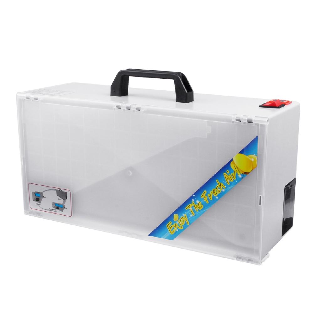 Airbrush Paint Spray Booth Kit Portable Exhaust Filter Extractor Fan Set Model Turn Table Fiberglass Filter Sponges LED
