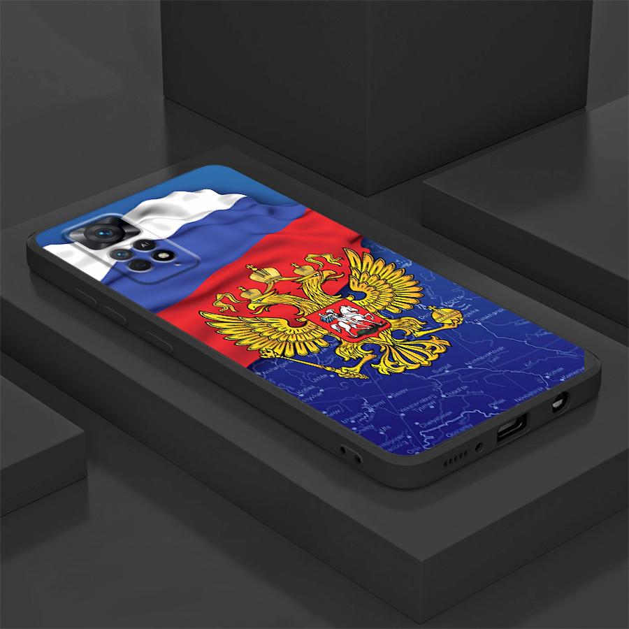 

Russia Russian Flags Cool Case for Xiaomi Redmi Note 13 14 Pro Plus 11s 9S 10S 9 10 11 12 Pro 12s 7 8 Black Soft Phone Cover Redmi Note 8T