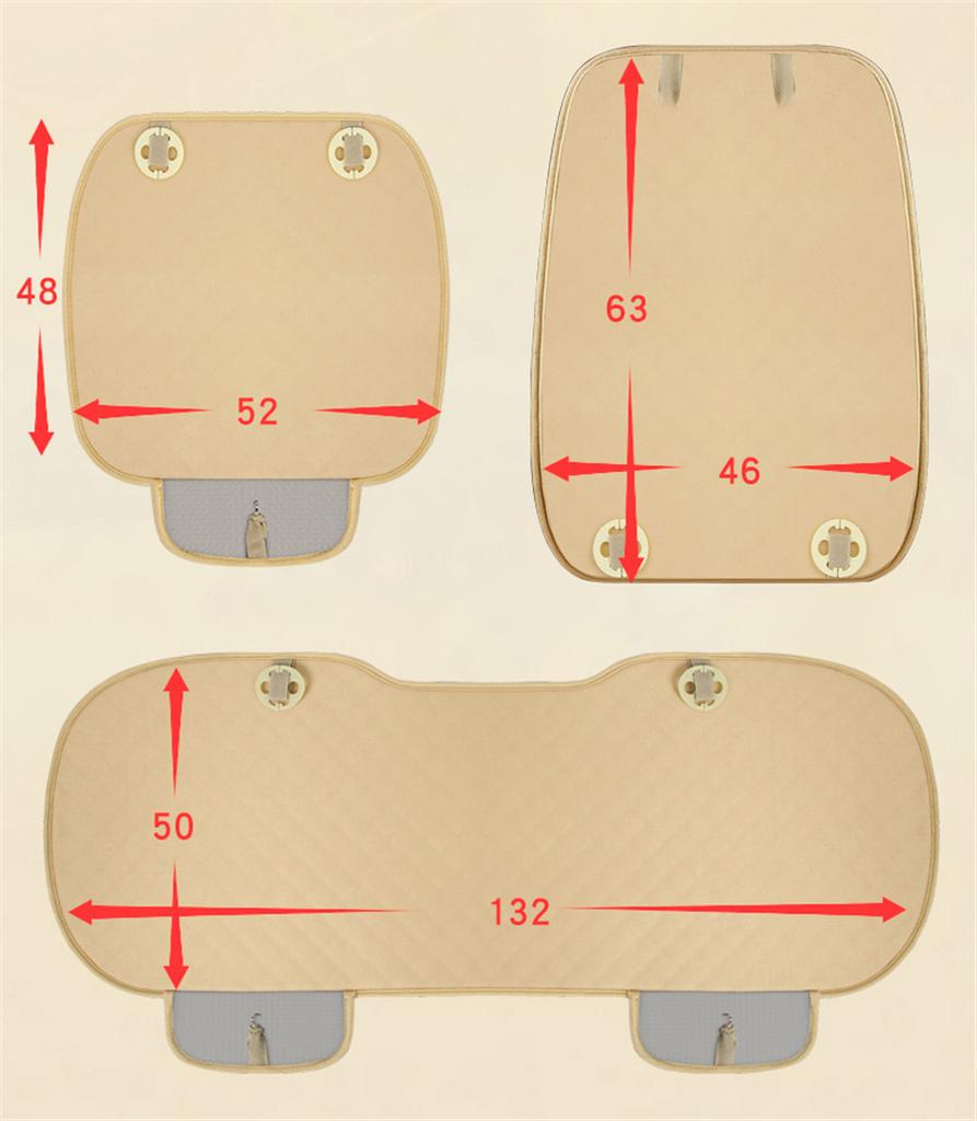 Universal Winter Warm Diamond Rear Car Seat Cover With Backrest Auto Short Plush Seats Cushions Automobile Protector...