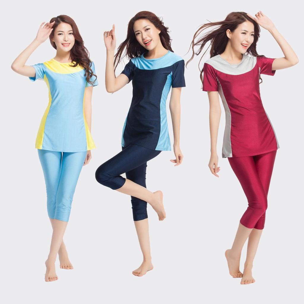 2016 Middle East Women's Quick-Dry, High-Elasticity, Short-Sleeved Conservative Swimsuit