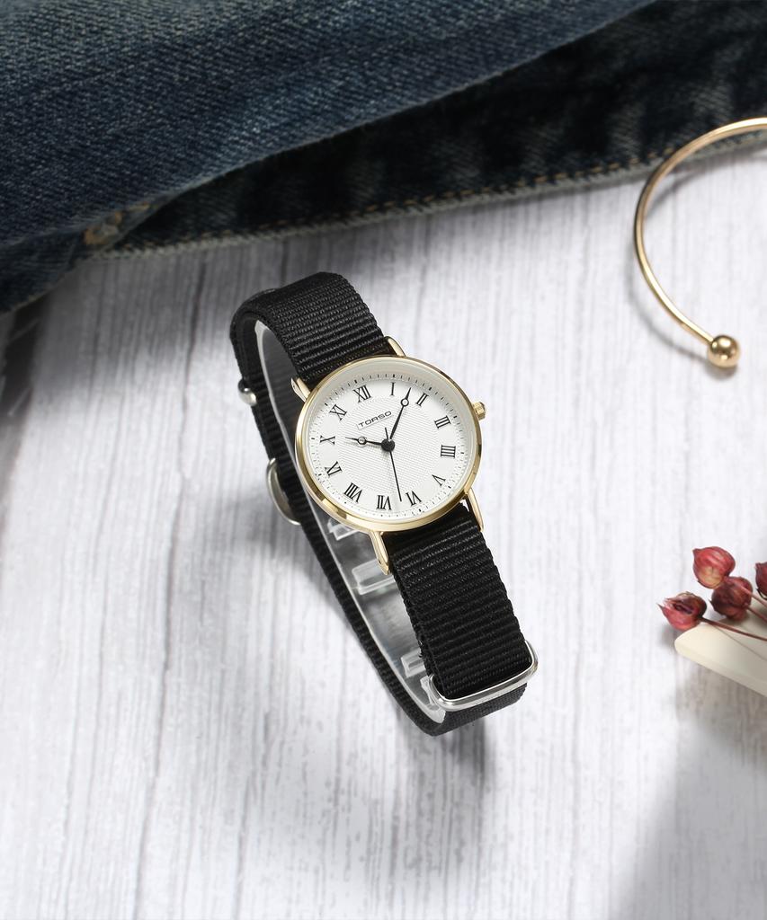 Toleuso T107F-Nato-Classico Quartz Women'S Nato Watch