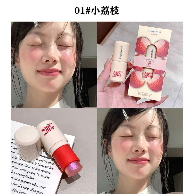 Cappuvini - Jelly Color-Changing Blush Stick - 3 Colors