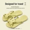 Portable Non-Slip Foldable Travel Slippers for Men - Lightweight, Disposable, Essential for Business Trips and Hotel Showers