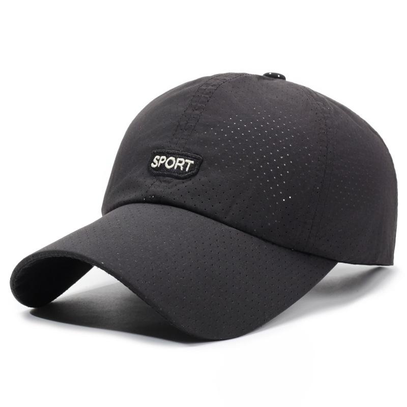 Summer Men's Outdoor Quick-Drying Cap Sports Breathable Mesh Sunscreen Fishing Cap Baseball Cap