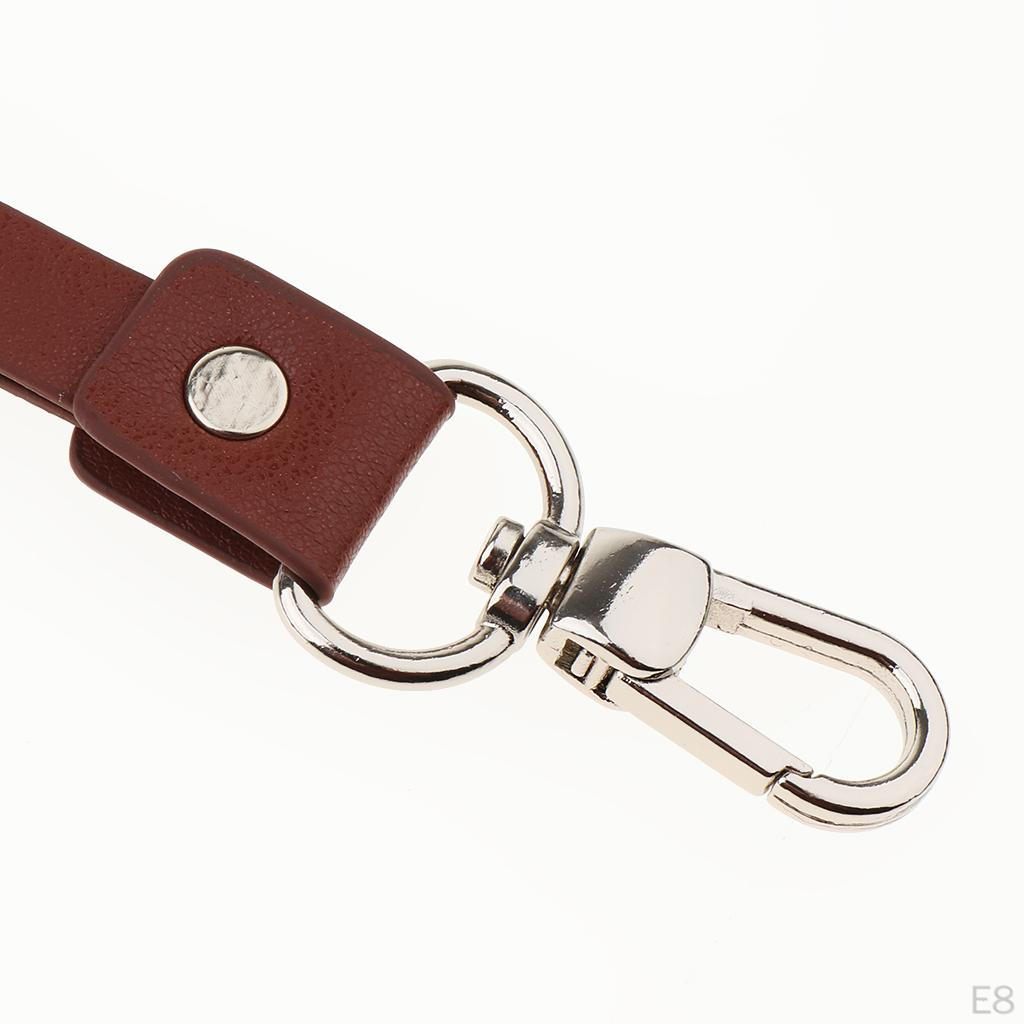 Retro PU Kožený Krční Popruh Šňůrka Kovový Klip Karty Odznaky