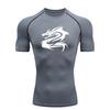 Pentagram Symbol Men's Sports T-shirt Training Fitness Gym Workout Athletic Tees Rashguard Sports Short Sleeve Quick Dry T-Shirt