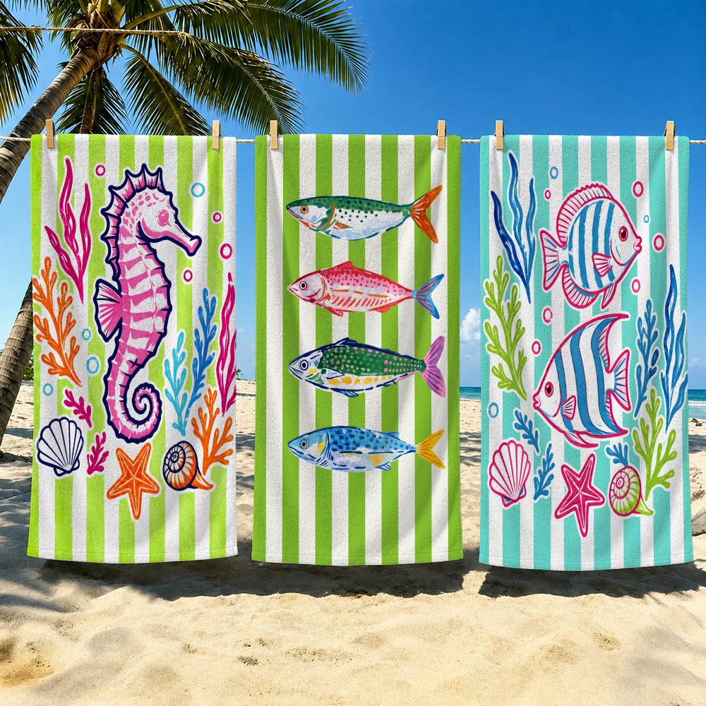 Art Summer Beach Towel Prints Towel Towel Soft Pool Gift For Travel Gym Shower Cool Camping Quick Dry Sports Large Beach Towel