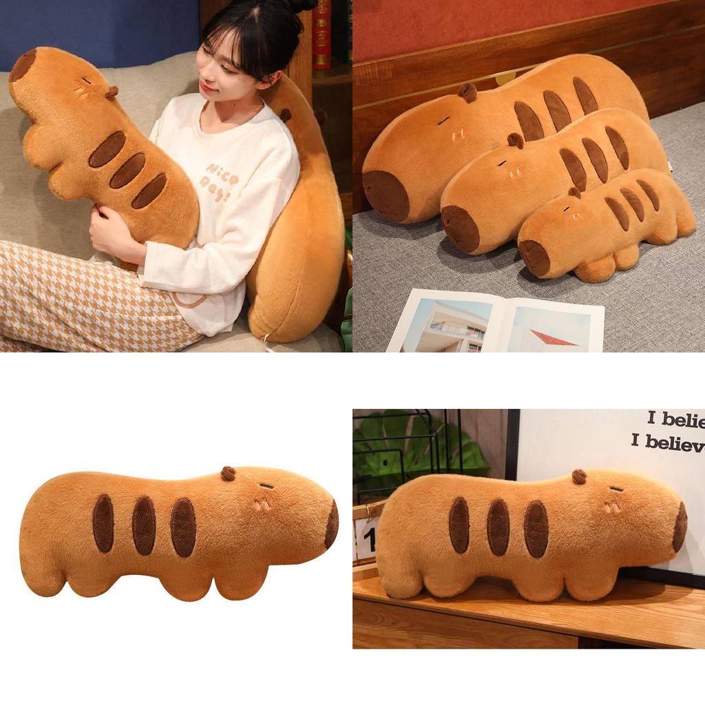 Adorable Capybara Plush Pillow For Cozy Bedroom Cuddling Soft Animal Toy Gift