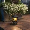 Takasho Solar Light Outdoor Alice Silhouette Lantern Black Garden Light Outdoor Indirect Lighting Waterproof Alice in Wonderland Resin/Glass/Steel TA-