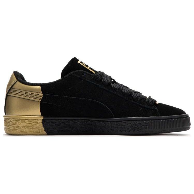 Puma Suede Dance Crew Unisex Black Gold Metallic 398306-01