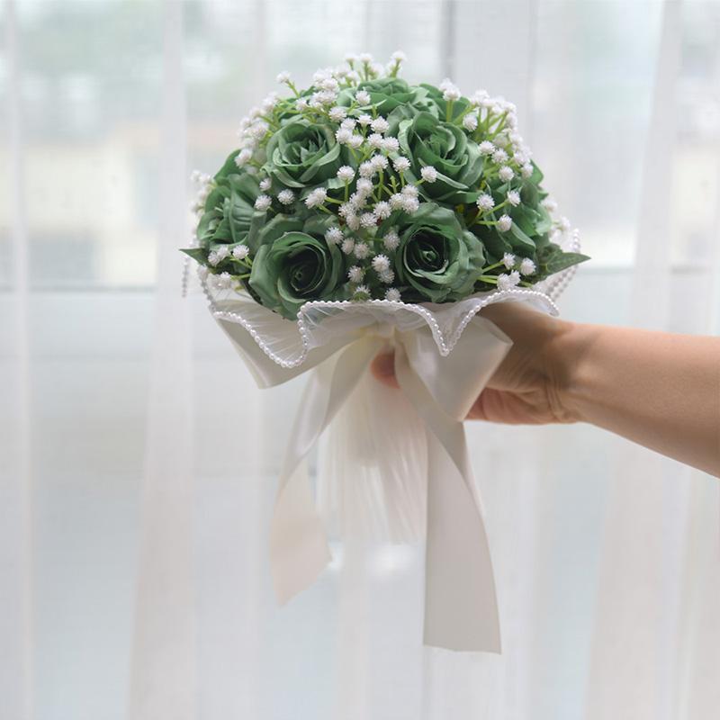 1 pearl lace eternal rose flower photography prop for weddings multi-purpose artificial rose bouquet ribbon