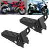 Motorcycle Foot Pegs, Folding Footrest Step Pegs Steel Pedals Universal Folding for Black Retro ATV