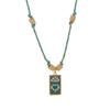 Titanium Steel Gold-Plated Necklace Tarot Card Point Drill Oil Drip Rope Hand-Knotted Popular Fashion Jewelry Women