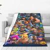 Gamer Fun Winter Bedroom Blanket Clash Royale Theme Quality Warm For Boy Girl Bedspread