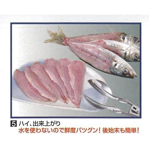 Sakanappe KR004, a Japanese-made Stainless Steel Fish Filleter/skinner/squid Peeler. A Convenient Kitchen Tool. From Kobo Ryokurinsha.