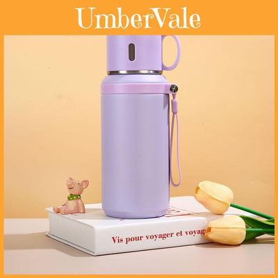 Modern Minimalist Stainless Steel Travel Mug With Tea Separator For Outdoor Use