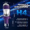 2 Stück Dual-Linse H4 LED Scheinwerferlampen Mini Projektorlinse LED HB2 9003 Autolampe Motorradscheinwerfer Fern-/Abblendlicht LHD 100W 40000LM Plug& Play