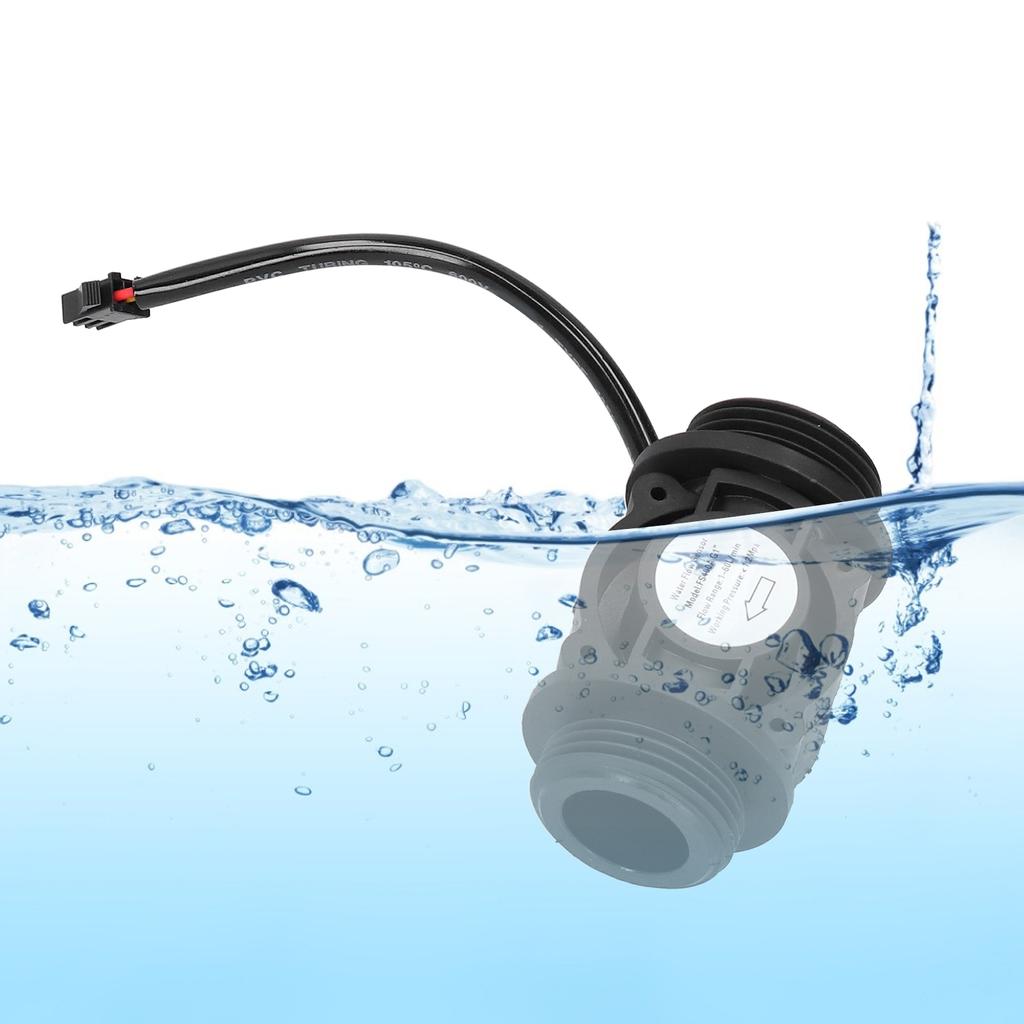 G1in Maschio Sensore di Flusso d'Acqua Hall Contatore Flussimetro per Lettore di Schede Erogatore Scaldabagno