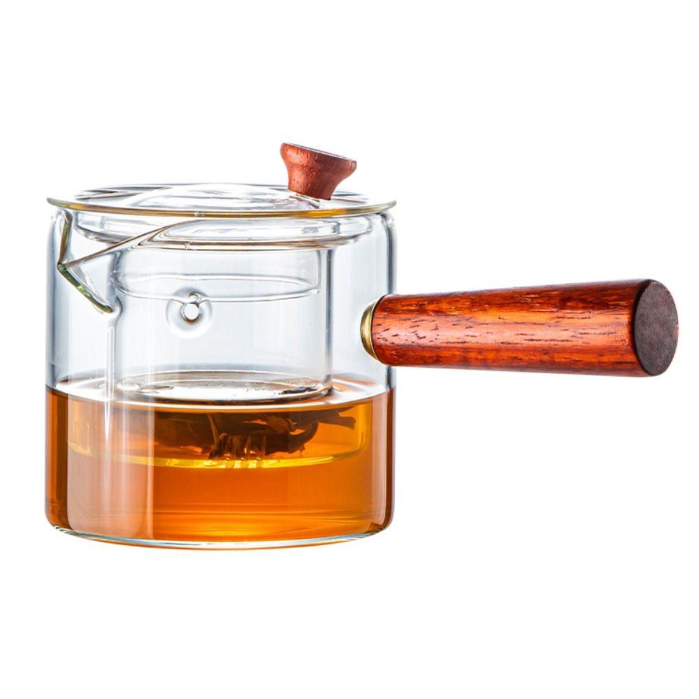 Heat-resistant Glass Teapot Filterable Thickened Glass Borosilicate Glass Teapot High Borosilicate Glass Loose Leaf Tea Strainer