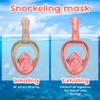 Kids Snorkel Mask Anti-Fog Leak-Proof Soft Silicone Design Easy To Wear Diving Mask Underwater Scuba Full Face 360° Panoramic